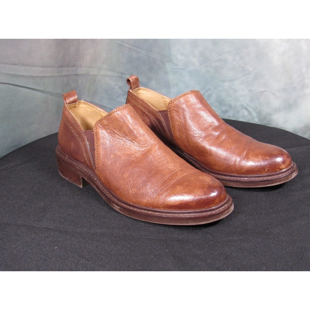 Sofft Womens Brown Leather Slip On Loafers Cognac Size 6.5 M